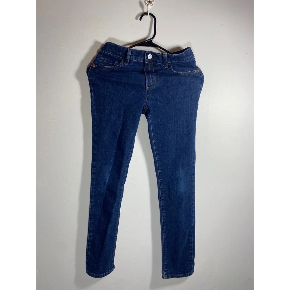 Gap Kids Boys Size 14 Skinny Jeans Dark Wash Denim Adjustable Waist Stretch